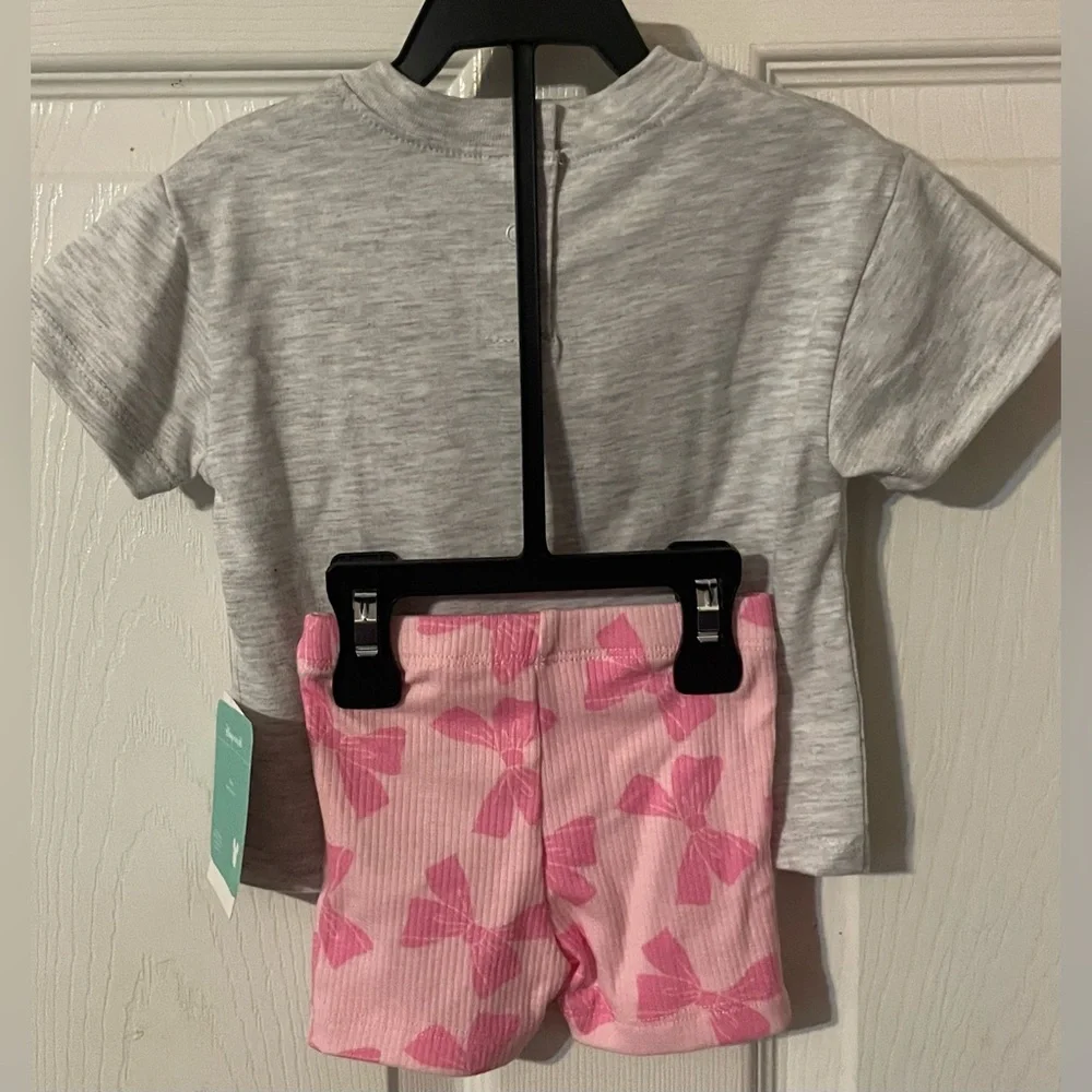 NWT Disney Marie Bonjour 2 Piece Outfit Set Baby Girl 0-3 Months Aristocats Pink